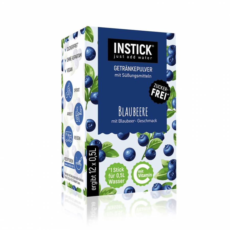 INSTICK Blaubeere für 12 x 0,5 L