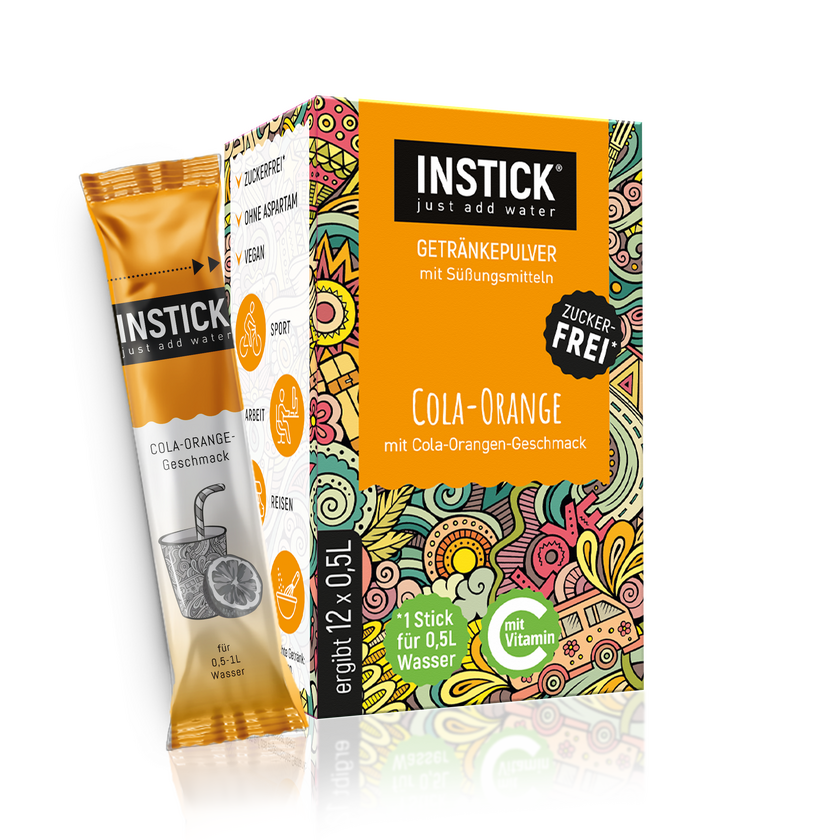 INSTICK Cola-Orange f�r 12 x 0,5 L