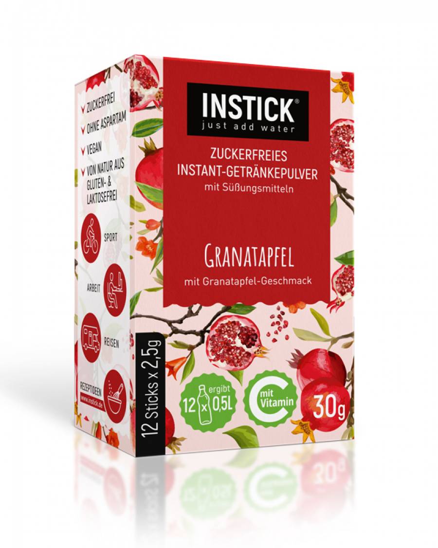 INSTICK Granatapfel 12-er Packung (für 12 x 0,5 L)