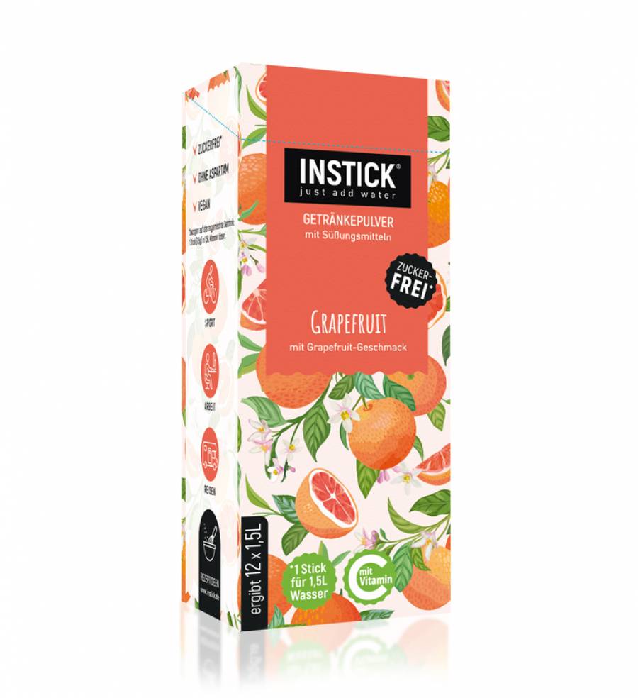 INSTICK Grapefruit 12-er Packung (für 12 x 1,5 L)