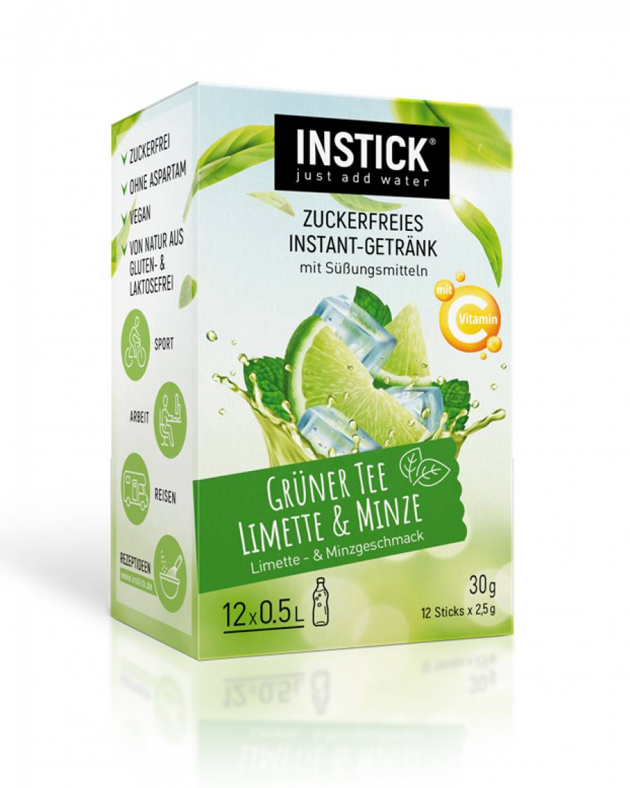 INSTICK INSTICK Grüner Tee Limette-Minze / Eistee Limette-Minze 12-er Packung (für 12 x 0,5 L)