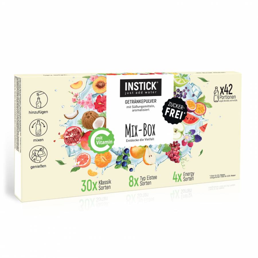 INSTICK Mix-Box 42 Sticks f�r 38 x 0,5 L und 4 x 0,25 L
