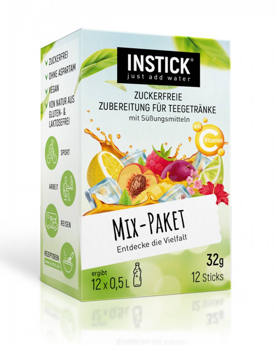 INSTICK Mix-Paket Eisteesorten fr 12 x 0,5 L