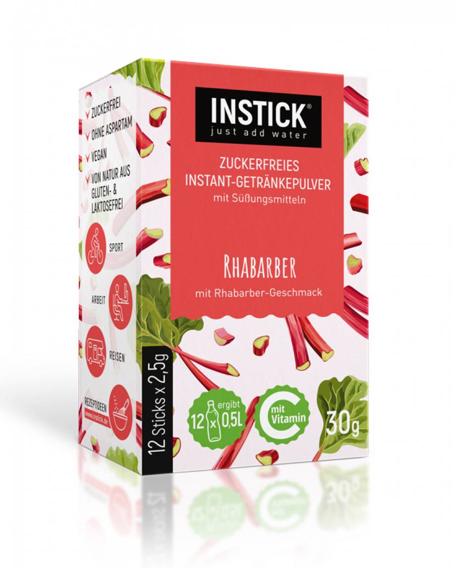 INSTICK Rhabarber 12-er Packung (für 12 x 0,5 L)
