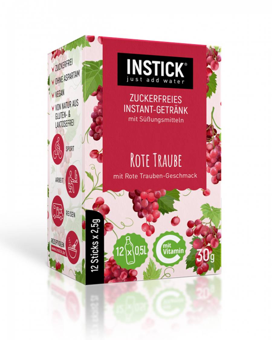 INSTICK Rote Traube 12-er Packung (für 12 x 0,5 L)