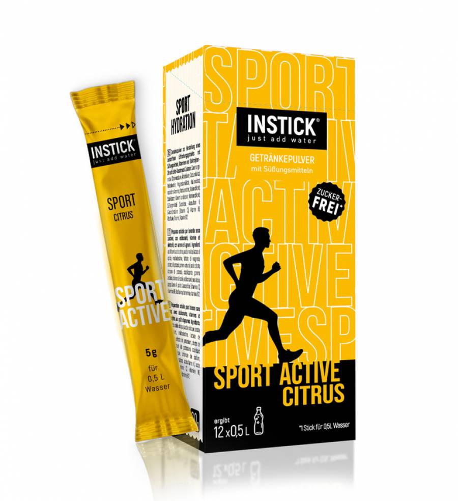 INSTICK Sport Active Citrus für 12 x 0,5 L