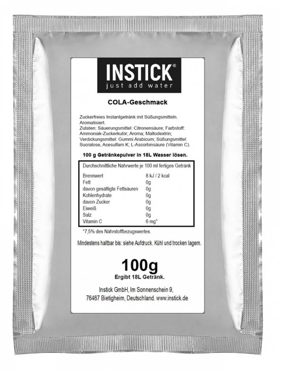 INSTICK Cola 100g Packung (für 18 L)