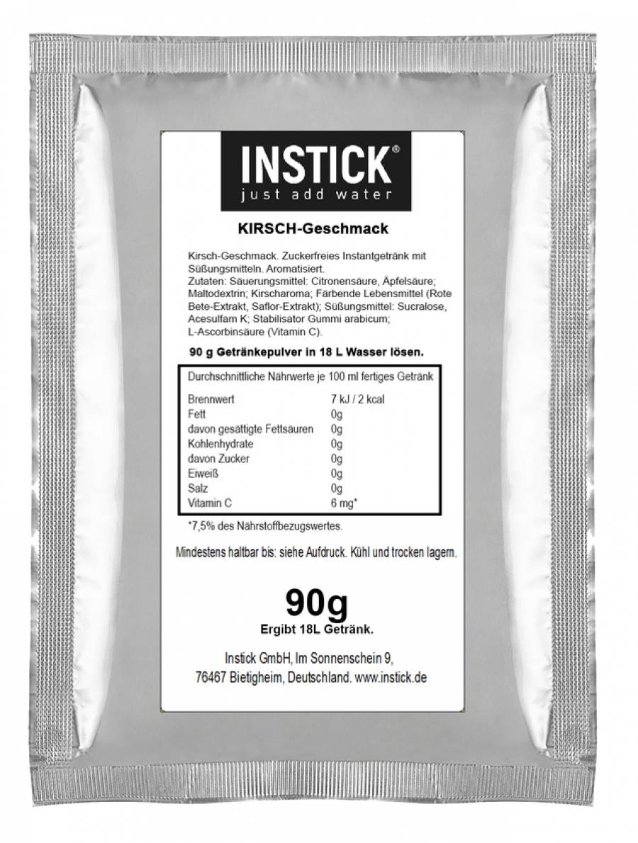 INSTICK Kirsche 90g Packung (für 18 L)