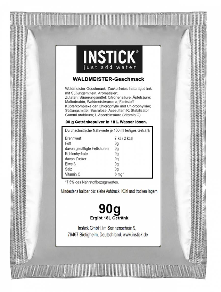 INSTICK Waldmeister 90g Packung (für 18 L)